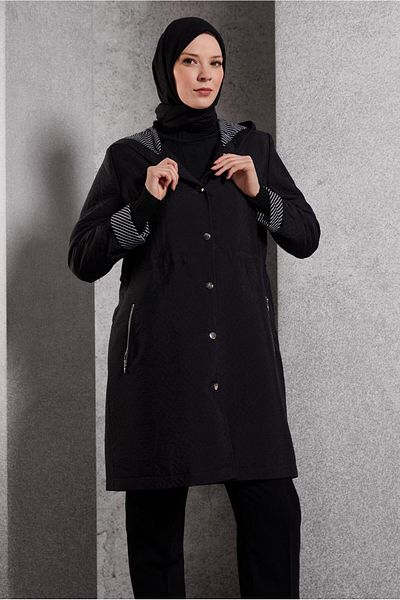 Alvina Hooded Trench Cotton 10913