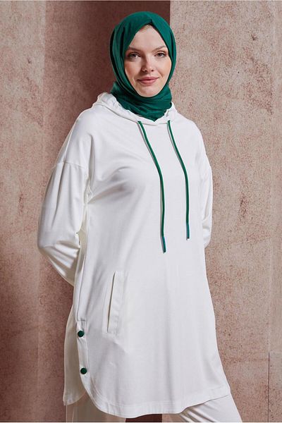 Alvina 44408 Model Hooded Tracksuit Set