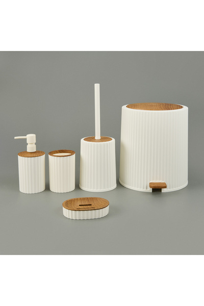 Evidea Bath Coliseum 5'li Banyo Seti - Beyaz