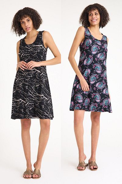 COTENCONCEPT 2 τμχ Flowy άνετο φόρεμα με χοντρές τιράντες casual