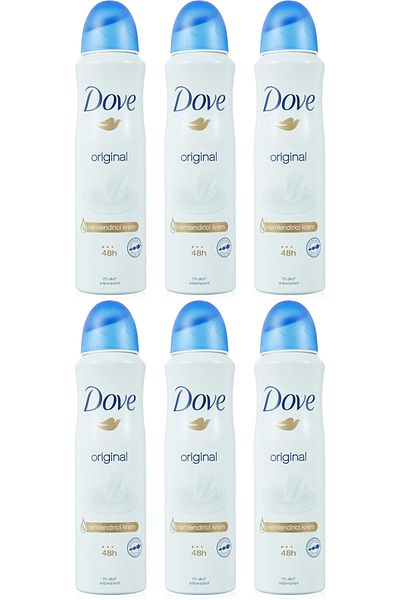 Dove ORIGINAL DEODORANT SPRAY 150 ML X 6