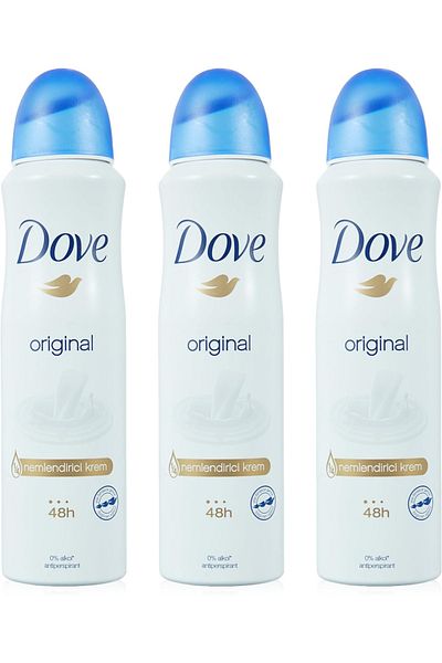 Dove ORIGINAL DEODORANT SPRAY 150 ML X 3