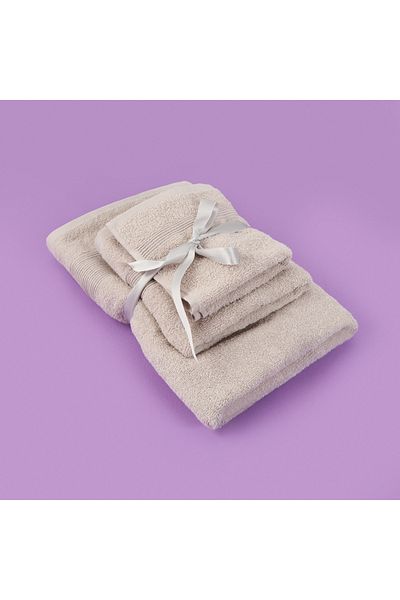 Evidea Soft 3-Piece Towel Set - Gray