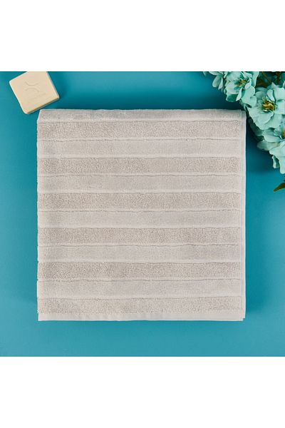 Evidea Soft Velvet Bath Towel - Gray - 70X140 cm