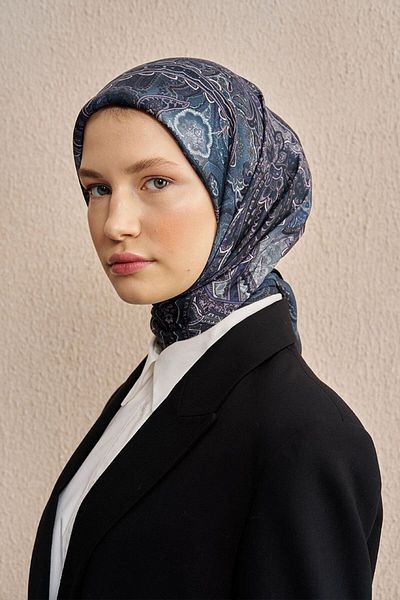 ED Scarf Φουλάρι Eclipse Vision Art Collection - Ναυτικό Μπλε