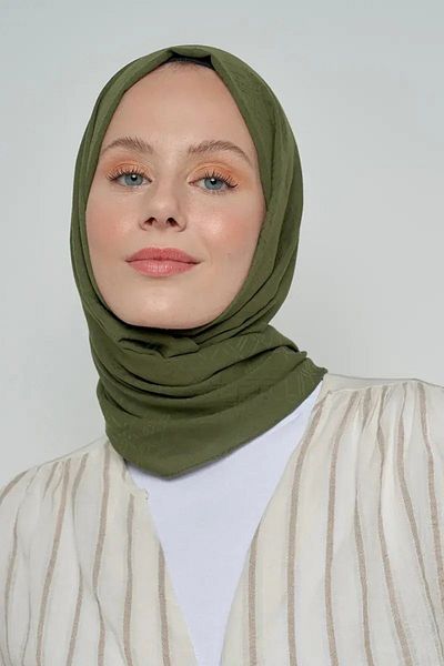 ED Scarf Model de linie de șal jacquard mătăsos - Nefti