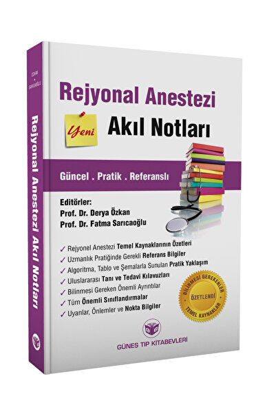 Güneş Tıp Kitabevleri Rejyonal Anestezi Akıl Notları