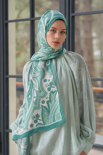 ED Scarf Heritage Nefha Shawl - Πράσινο