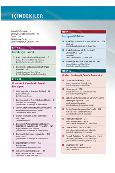 Güneş Tıp Kitabevleri Te Linde Operatif Jinekoloji 13. Baskı