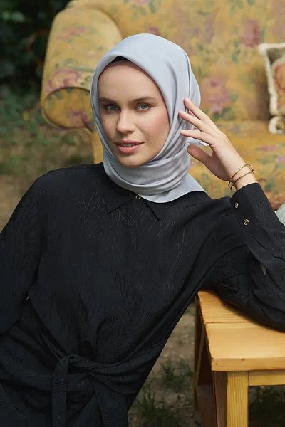 ED Scarf Κλασικό Κοστούμι Γκρι Modal Κασκόλ