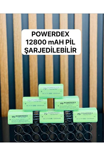powerdex Pd-12800 Mah 3.7v Yedek Pil Pd-10200 Profesyonel Orijinal Pili 1 Adet