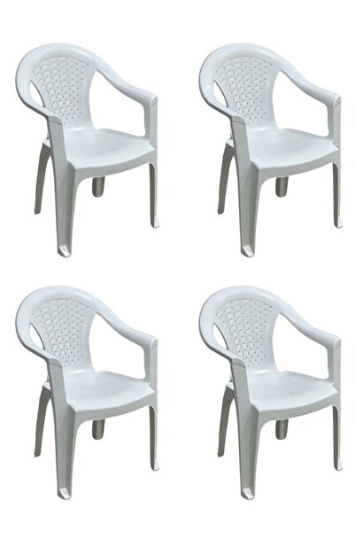 smart home طقم كراسي طعام مكون من 4 كراسي كرسي واحد مصنوع من البلاستيك القوي ومتعدد الاستخدامات