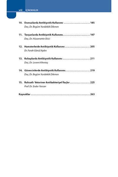 Güneş Tıp Kitabevleri Veteriner Hekimlikte Antibiyotikler