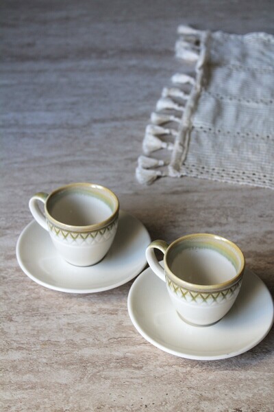 Moon Dizayn 2li 2 KİŞİLİK KAHVE FİNCAN TAKIMI