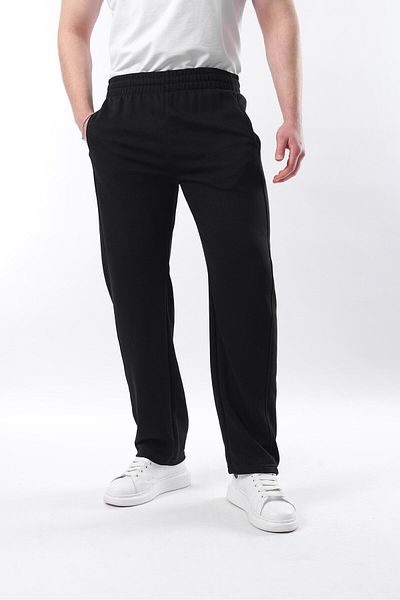 Madmext Schwarze, entspannt geschnittene Herren-Jogginghose E6560