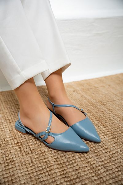 LAMİNTA Balerini de damă Scrup Blue Buckle