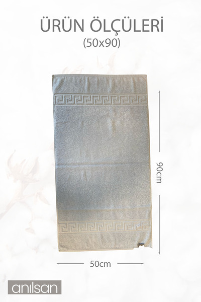 Anılsan 25-пакетний блакитний грецький рушник - 50x90 см, 225 г, 100% бавовна, рушник для спа та готелю, для щоденного використання