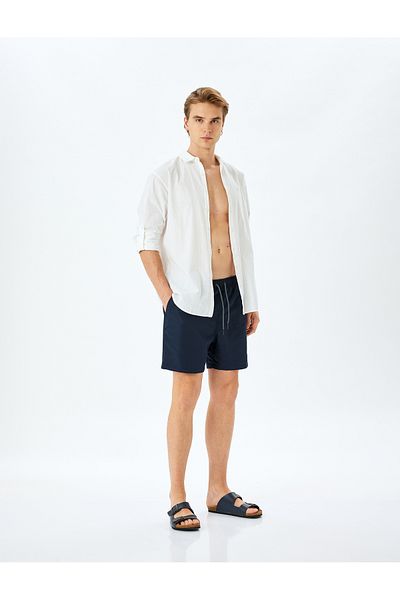 Koton Oversize μαγιό με κορδόνια και λεπτομέρεια τσέπης στη μέση