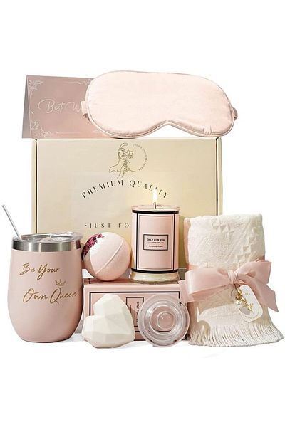 COOYA 7PC Scented Candles & Bath Bombs Set,Gifts for Women for Birthday Women's Day Mother's Day,
