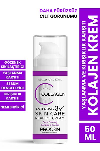 PROCSIN 50 ml Collagen Cream - Anti-Aging and Wrinkle