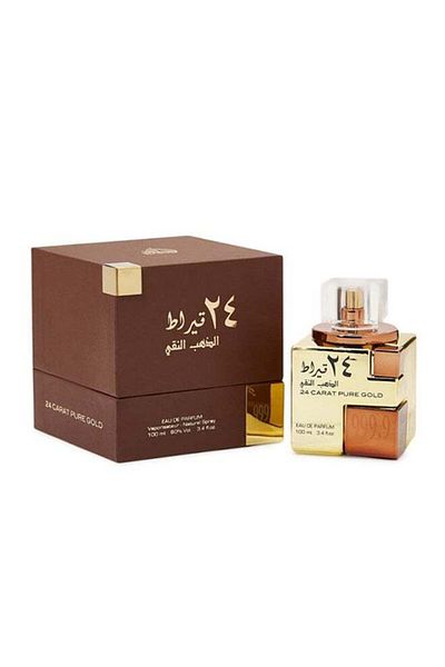 lattafa 24 Carat Pure Gold Edp 100Ml - عطر 24 قيراط الذهب النقي 100ملليلتر