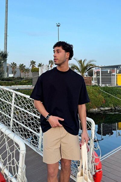 Flaw Wear Basic Oversize Tişört Siyah