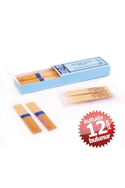 Rigotti Mavi Kuşak - Hot Swing 1075 Sol Klarnet Kamışı No:0,75