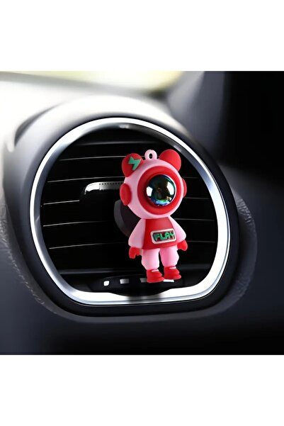FESECRAFT Kırmızı Pembe Astronot Klima Süsü Parfüm Torpido Araç İçi Aksesuar ...
