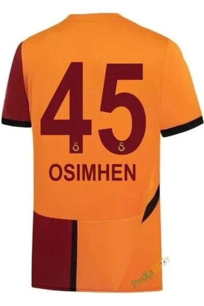 yenteks KOPYA - YETİŞKİN TARAFTAR FORMASI SARI-KIRMIZI. GS.45 NUMARA OSSO