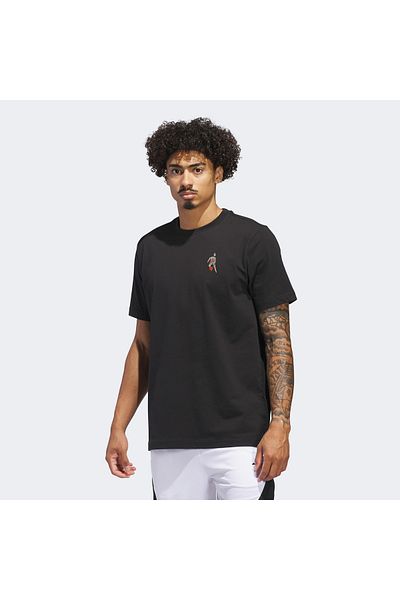 adidas Hoops for All Graphic Men's Black T-Shirt