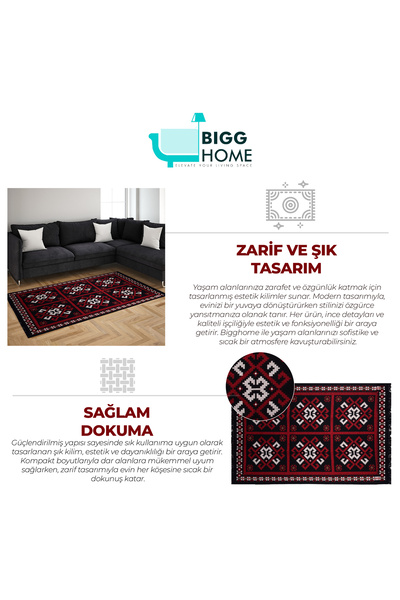 Bigghome Teppich – 120*180 Cm, Maschinenwaschbar, Langlebig, Modernes Muster Für Wohnzimmer, Sa25mk