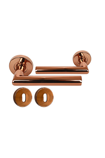 Store Vega Bronz Oda Tipi Titanyum Kaplama Paslanmaz Kapı Kolu Takım