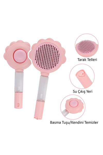 Pet Love Spreyli Paslanmaz Çelik Telli Kedi Fırçası