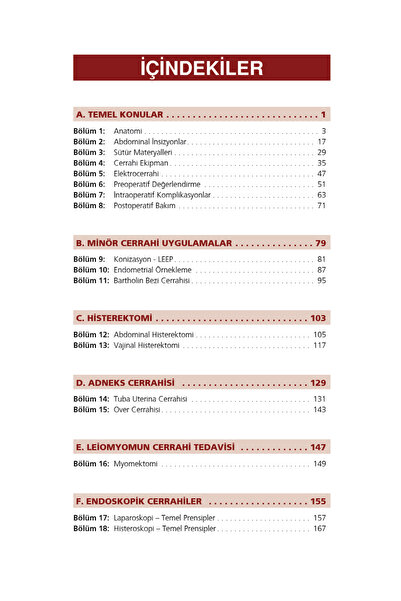 Güneş Tıp Kitabevi Jinekolojik Cerrahi Akıl Notları