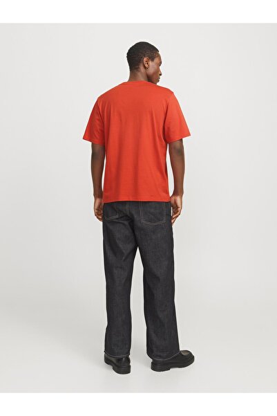 Jack & Jones Orange Jorvesterbro Tee Ss Crew Neck Noos