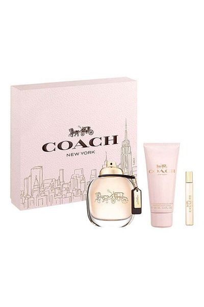 Coach 3-Piece Rose Eau de Parfum Gift Set (90 ml EDP, 100 ml Body Lotion, 7.5 ml EDP Travel Spray)
