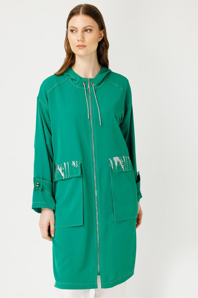 MÜSEMMA Oversize Hooded Midi Γυναικείο Καπάκι - Casual Chic