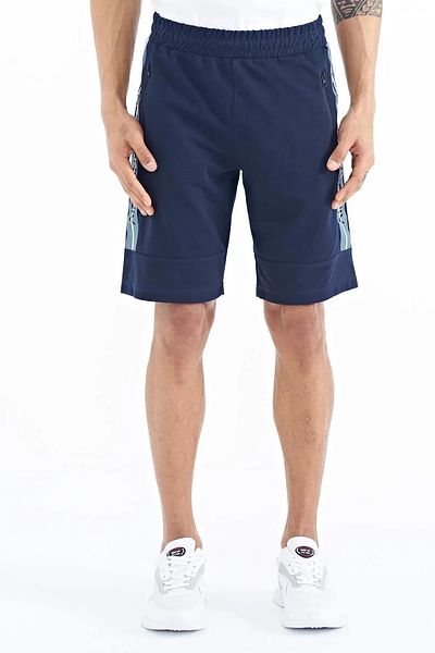 AIR JONES Ανδρικό σορτς Clive Indigo Standard Fit - 81249