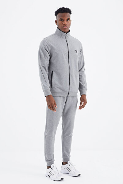 AIR JONES Igor Gray Melange Standard Mold Tracksuit - 85229