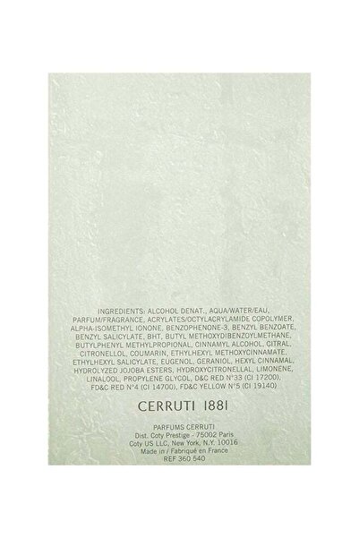 Cerruti 1881 1881 Eau de Toilette 100ml