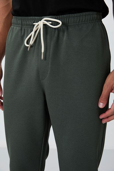 AIR JONES Ανδρική φόρμα με υφή επιφάνειας Khaki Standard Fit - 82155
