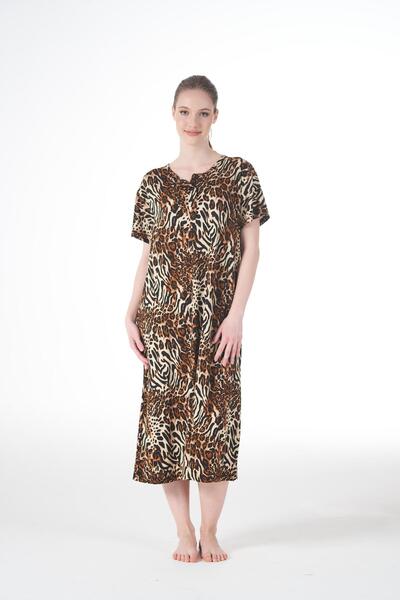 Estiva Rochie casual de vară pentru femei, cu mâneci scurte, cu nasturi, din lycra, din viscoză