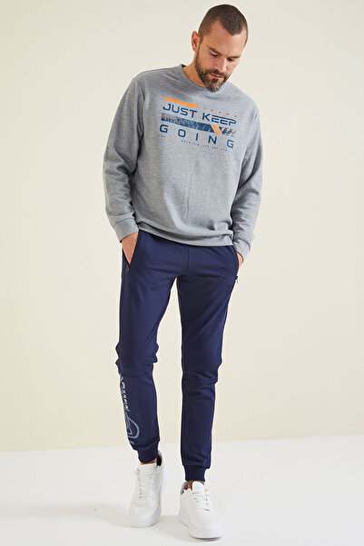 AIR JONES Lewoll Indigo Printed Men's Tracksuit Bottom - 84926