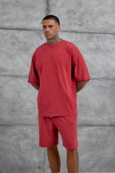 NOMARC Ανδρικό κόκκινο μπλουζάκι Basic Oversize