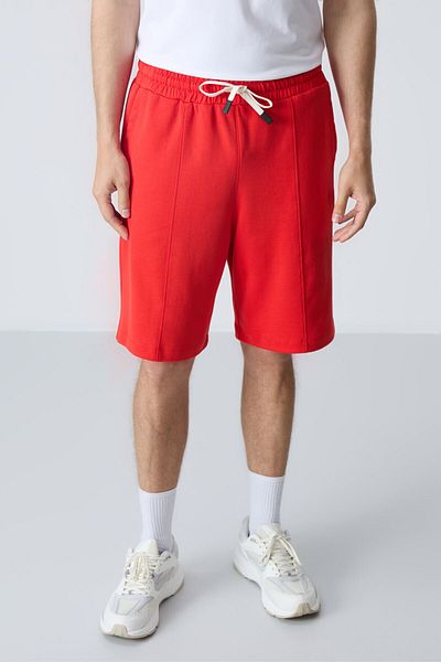 AIR JONES Ανδρικό σορτς Fiesta Basic - βαμβακερό, παχιά απαλή υφή, τυπική εφαρμογή - 81277