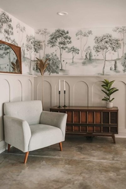 Dekonil Mdf Yarım Oval İskandinav Duvar Paneli Yarım Oval 54*104 cm (4 adet)