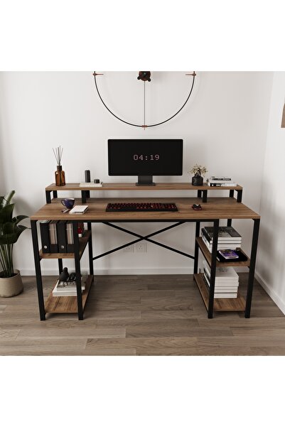 Deconode Optima Monitör Raflı Bilgisayar Masası