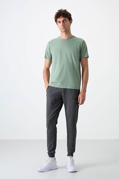AIR JONES Ανδρική αθλητική φόρμα Rory Anthracite Melange Jogger - 84909