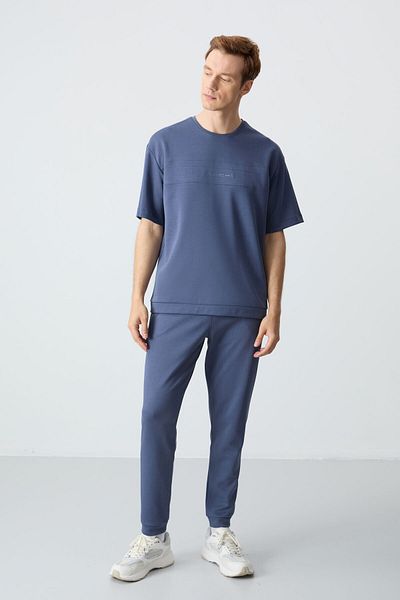 AIR JONES Σετ ανδρικής φόρμας Oversize από βενζινοκίνητο βαμβάκι με απαλή υφή - 85261