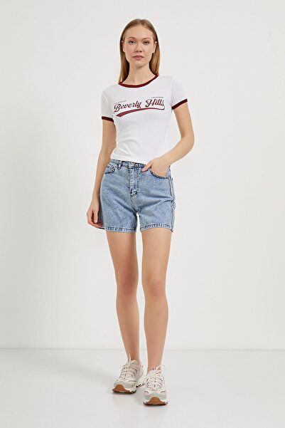 Arma Life Γυναικείο καλοκαιρινό κοντομάνικο μπλουζάκι με λαιμόκοψη